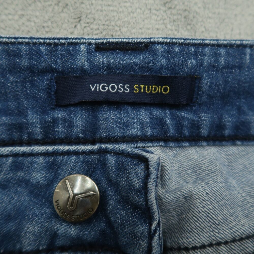 VIGOSS Studio Jeans Women's 3/4 Low-Rise Thompson Skinny 29" Inseam Distressed - Picture 11 of 16
